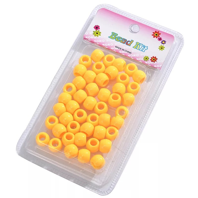 Yellow Hair Beads 40PC - Sassy Princess Collection