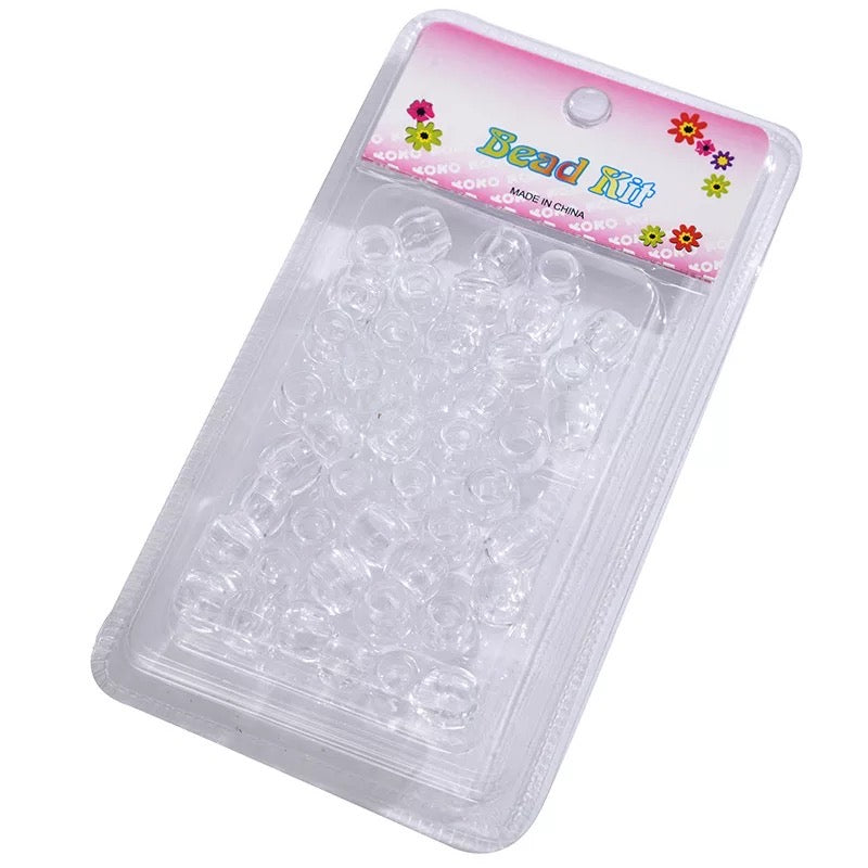 Clear Hair Beads 40PC - Sassy Princess Collection