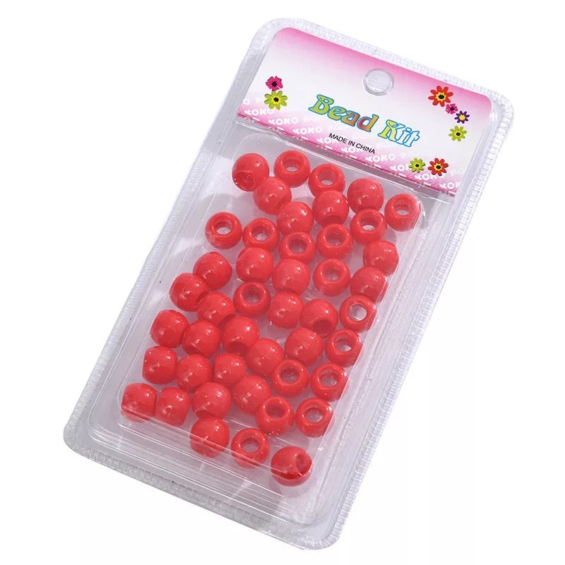 Red Hair Beads 40PC - Sassy Princess Collection