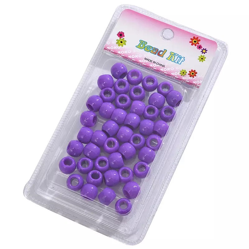 Purple Hair Beads 40PC - Sassy Princess Collection