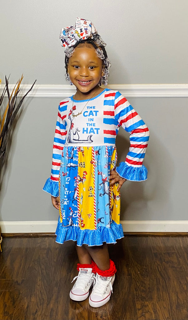 "Cat in the Hat" Dr Suess Dress - Sassy Princess Collection